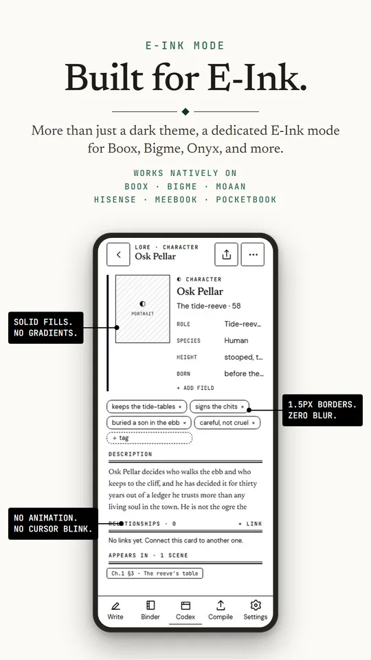 E-Ink mode